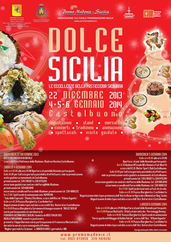 Dolce Sicilia – Le eccellenze della Pasticceria Siciliana – dal 4 al 6 Gennaio 2014 – Castelbuono (PA)