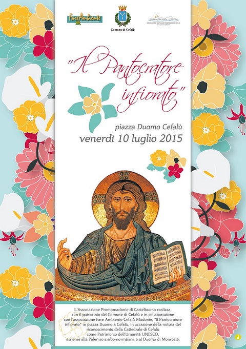 Promomadonie realizzerà in Piazza Duomo “Il Pantocratore infiorato” come omaggio al riconoscimento della Cattedrale di Cefalù Patrimonio UNESCO