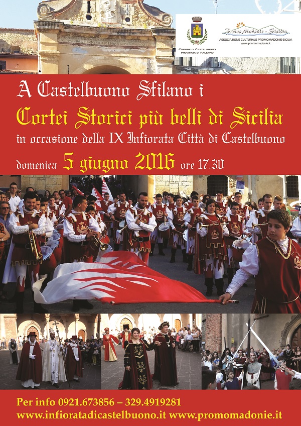 9ª  Infiorata di Castelbuono – Sfilano i cortei storici più belli di Sicilia