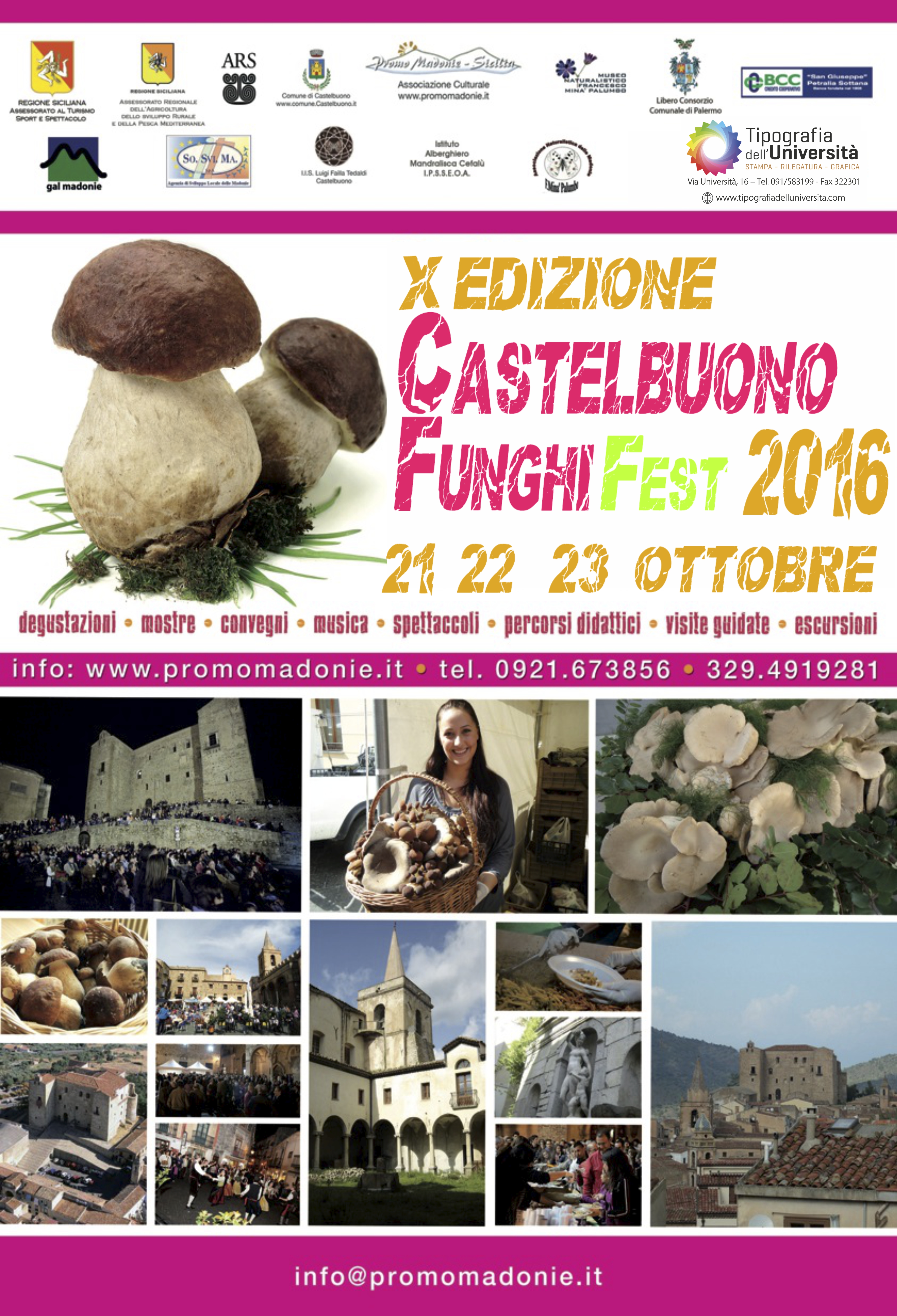 Funghi Fest Castelbuono 21/23 ottobre 2016