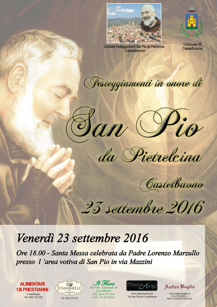 Festeggiamenti in onore di San Pio 2016
