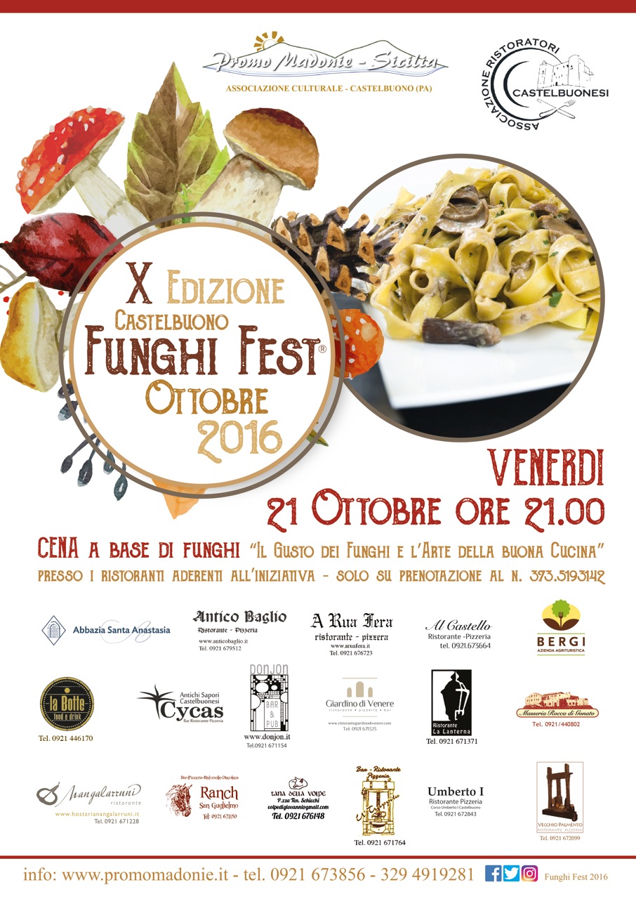 Funghi Fest Castelbuono 21/23 Ottobre 2016
