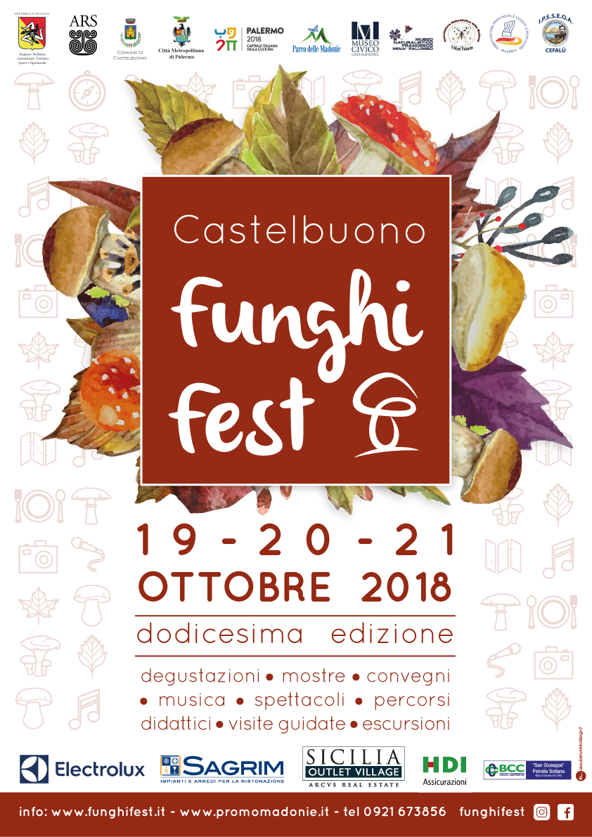 Funghi Fest 2018 – XII Edizione – Castelbuono – 19-20-21 Ottobre 2018